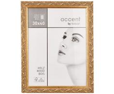 Nielsen Design Bilderrahmen aus Holz 30 x 40 cm Farbe Gold