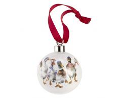 Wrendale Designs Weihnachtskugel, Design: „Gathered All Around“, Mehrfarbig, 9