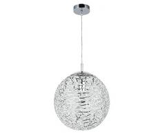 RABALUX Pendelleuchte, Metall, E27, Silber