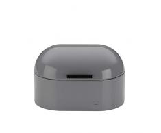 Kela Brotkasten, Friscolino, Metall mit farbiger Beschichtung, 25x15x17 cm, 11177, Hellgrau