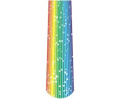 INDIGOS 4051719806939 Wandtattoo ME104 Regenbogen Retro Party Tribal Ranke Blume Pflanze 40 x 13 cm