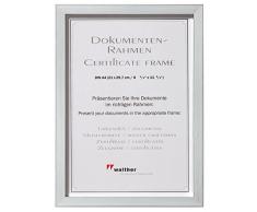 Walther JK130S Construction Designrahmen 021x29,7 cm, Bilderrahmen, silber