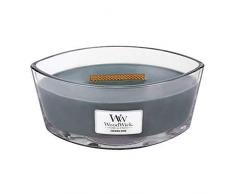 Ellipsenförmige WoodWick Duftkerze mit knisterndem Docht, Evening Onyx, bis zu 50 Stunden Brenndauer