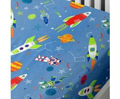 Bedlam SRCBE4DPGU Spannbetttuch, blau, Fitted Sheet