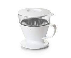 OXO Good Grips Kaffeebereiter, Edelstahlfilter, Glas-Karaffe, Silikondichtung, Schwarz