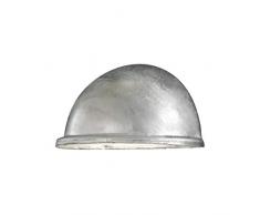 Gnosjö Konstsmide Torino Wandleuchte Außenleuchte, Stahl, E14, galvanisiert grau, 20 x 10.5 x 10 cm