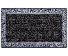 CarFashion 257220 PUR|UrbanClean, Fussmatte, Türmatte, Fußabtreter, Schmutzfangmatte, Sauberlaufmatte, Eingangsmatte für Innen und Aussen, Graphit-Metallic Oberfläche, Größe ca. 75 x 45 cm