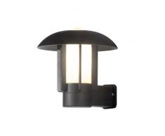 Konstsmide Heimdal 401-752 Wandleuchte / B: 29cm T: 30cm H: 27cm / 1x60W / IP44 / lackiertes Aluminium / matt-schwarz