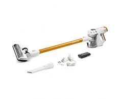 Genius Invictus X5 Akkustaubsauger | 2in1 Boden-und Handstaubsauger ohne Beutel | 12-teiliger Kabelloser Auto-Staubsauger mit 180 Watt Saugleistung, Orange, Teile