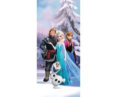 AG Design FTDv 1835 Disney Frozen Die Eiskönigin, Papier Fototapete Kinderzimmer - 90x202 cm - 1 Teil, Papier, multicolor, 0,1 x 90 x 202 cm