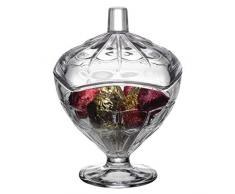 Pasabahce 98585 Glory Zuckerdose aus Glas mit Deckel
