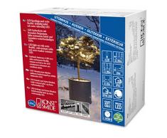 Konstsmide 6622-117 Micro LED Lichterkette / für Außen (IP67) / schutzisoliert/umgossen / mit Dimmer / 120 warm weiße Dioden / schwarzes Softkabel