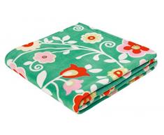 biederlack 150 x 200 cm Sunny Days Sommer Fleece Decke, Fidschi türkis Fiji Turquoise