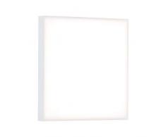 Paulmann 79816 LED Panel Velora eckig incl. 1x13 Watt Deckenlampe Weiß matt Lichtpanel Metall Deckenlicht 3000 K, 13 W, 225mm