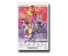 Craftsmanship poster Filmposter Once Upon A Time in Hollywood, 40 x 63 cm, Pastel Once Upon A Time in Hollywood, Leonardo Dicaprio, Limitierte Auflage, 40 x 63 cm