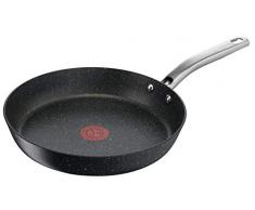 Tefal C6450442 Titanium Excel Bratpfanne, Stein-Optik, Schwarz