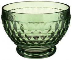 Villeroy & Boch Boston Coloured Dessertschale, 430 ml, Kristallglas, Klar/GrÃ¼n