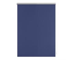 Lichtblick Verdunklungsrollo Klemmfix, 90 cm x 220 cm (B x L) in Blau, ohne Bohren, Sonnen-, Sicht-, Hitze- & Kälte-Schutz, reflektierende Thermo-Rollo Funktion, Verdunkelung für Fenster & Türen