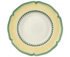 Villeroy & Boch French Garden Vienne Suppenteller, 23 cm, Premium Porzellan, Weiß/Bunt
