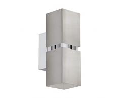 EGLO PASSA Wandleuchte, Stahl, 6,6 W, nickel-matt, chrom