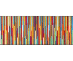 wash+dry Fußmatte Mikado Stripes, 75x190 cm, innen, waschbar, bunt