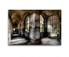 Premium Textil-Leinwand 120 x 80 cm Quer-Format ospedale psichiatrico di r | Wandbild, HD-Bild auf Keilrahmen, Fertigbild auf hochwertigem Vlies, Leinwanddruck von Oliver Jerneizig