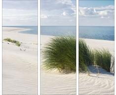 Pro-Art gla580c-dt Wandbild Glas-Art Seaside Idyll, 3x 30 x 80 cm