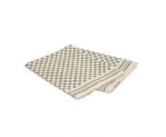 Vaitkute 216049 2-er Set Schachbrett Geschirrtücher Halbleinen 47 x 70 cm, 50% Leinen und Baumwolle, 60 Celsius waschbar, dunkel grün