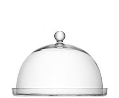 Servierplatte mit Glasglocke Vienna klar Ãƒ˜33cm