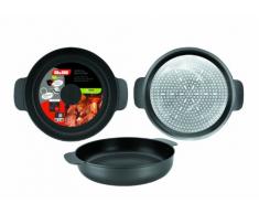 IBILI Servierpfanne Indubasic rund 24 cm, Aluminium, schwarz