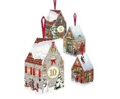 Coppenrath Adventskalender mit Häuschen zum Aufhängen, Weihnachtsdekoration