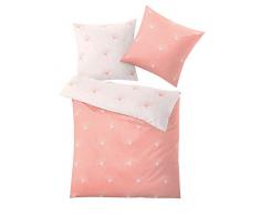 Kleine Wolke Textilgesellschaft Erin Bettwäsche, Baumwolle, Lachs, 1-135x200 /1-80x 80