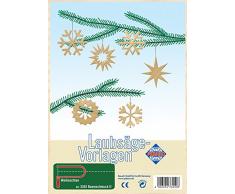 Laubsägevorlage aus Sperrholz Motiv Baumschmuck II