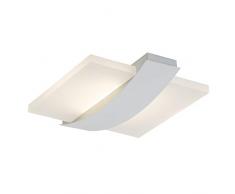 Brilliant Solution LED Deckenleuchte 37cm quadratisch dimmbar durch EasyDim-Technologie weiß Architecture Stil 2100 Lumen, LED integriert