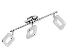 Briloner Leuchten Deckenleuchte, LED Lampe, Deckenlampe, LED Strahler, Spots, Wohnzimmerlampe, Deckenstrahler, Deckenleuchte Wohnzimmer, Deckenspot, Deckenbeleuchtung, schwenkbar