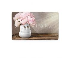 FiftyEight (Ge) Schnittenbrettchen Danke Schneidebrett, Kunststoff, Mehrfarbig, 23.5 x 14.5 x 0.5 cm