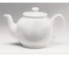 Price & Kensington, 10 Tassen Teekanne, Steingut, weiß, klassisch