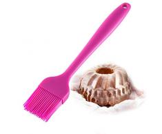 Westmark Brat- und Backpinsel mit Silikonborsten, Länge: 26 cm, Silicone, Pink, 1556227P