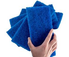Scheuerschwamm, Größe XL, 25,4 x 11,4 cm, Blau Reinigt Badezimmer, Küche, Theken und Böden, um Schmutz zu entfernen und Oberflächen zu glänzen 10x4.5 inch blau