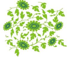 INDIGOS 4051719908701 Wandtattoo MD090 schÃ¶ne Sonnenblume 60 x 54 cm, bunt farbig