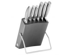 BSF 18570-007-0 Atlanta Messerblock, 7-teilig, Holz, Anthrazit