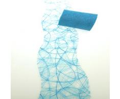 Deko AS GmbH Sizoweb Tischband Wellenschnitt hellblau ca. 12,5 cm Rolle 25 Meter 64W 015-R