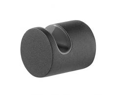 Tiger Handtuchhalter Bademantelhalter, Metall, Schwarz, 3.5 x 2.9 x 2.9 cm