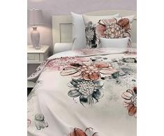 Heckett Lane Bettwäsche 100% Baumwolle Vaness 135x200 (80x80) Crystal Rose