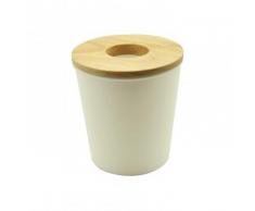 Opportunity 26b12050100 Abfalleimer, u.a. aus Baumwolle, Farbe: Holz/Weiß 14 cm