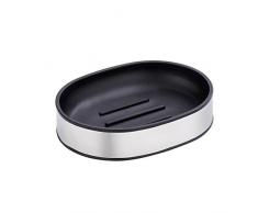 WENKO 21691233 Edelstahl Seifenablage Detroit - Seifenschale, Edelstahl rostfrei, 11.2 x 2.4 x 8.5 cm, Satiniert