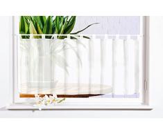 Gardinenbox Scheibengardine Uni Voile, 50x160, Weiß, 61070