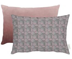 APELT Kissen, Polyester, Rose/Grau, 35 x 45 cm
