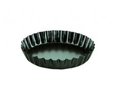 IBILI Quicheform Moka 10 cm, Aluminium, schwarz, 10 x 10 x 4 cm