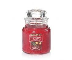 Yankee Candle Classic Housewarmer Klein, Red Apple Wreath, Duftkerze, Raum Duft im Glas / Jar, 1120699